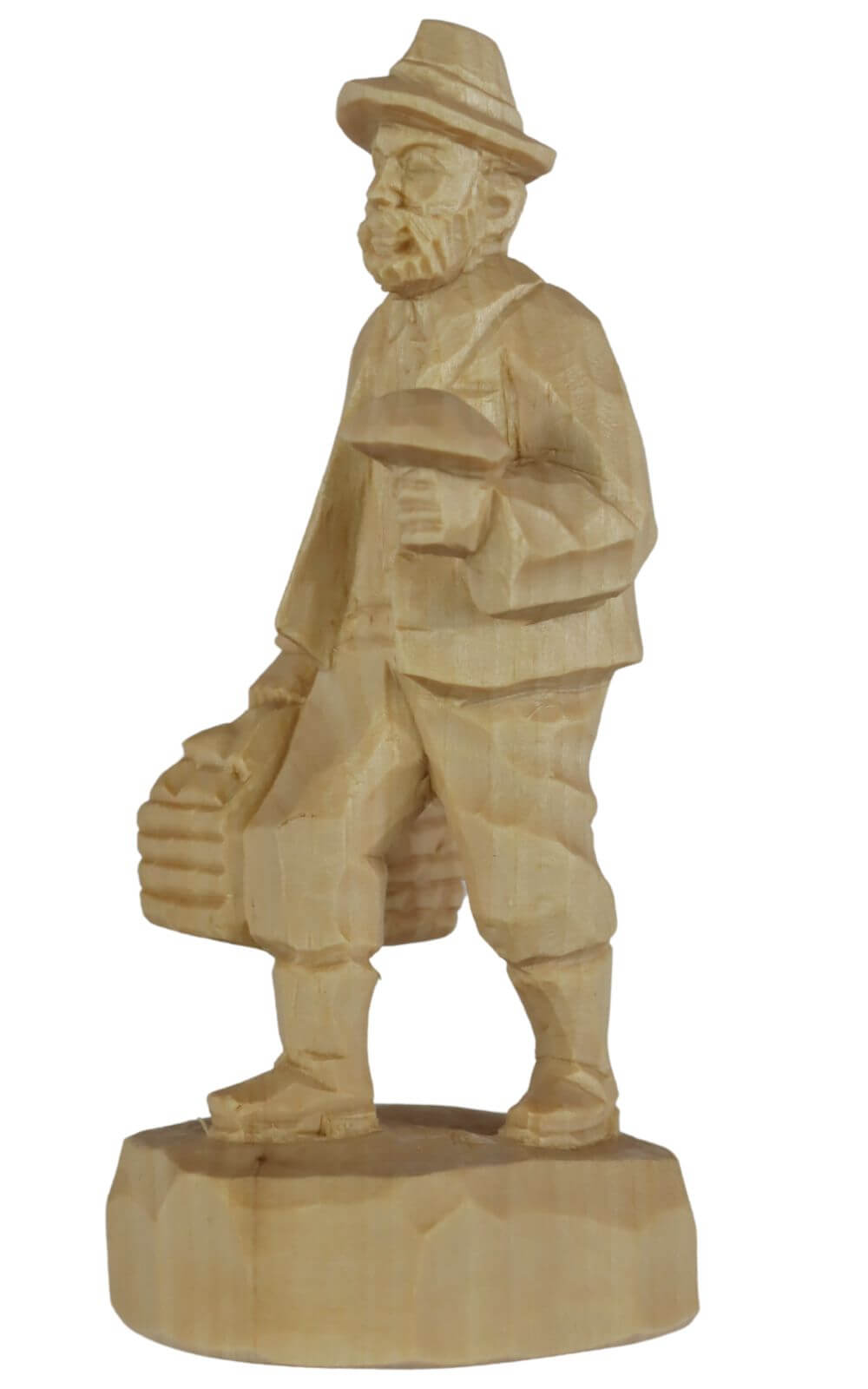 Mushroom hunter, carved, 20 cm by Schnitzkunst from the Ore Mountains_1
