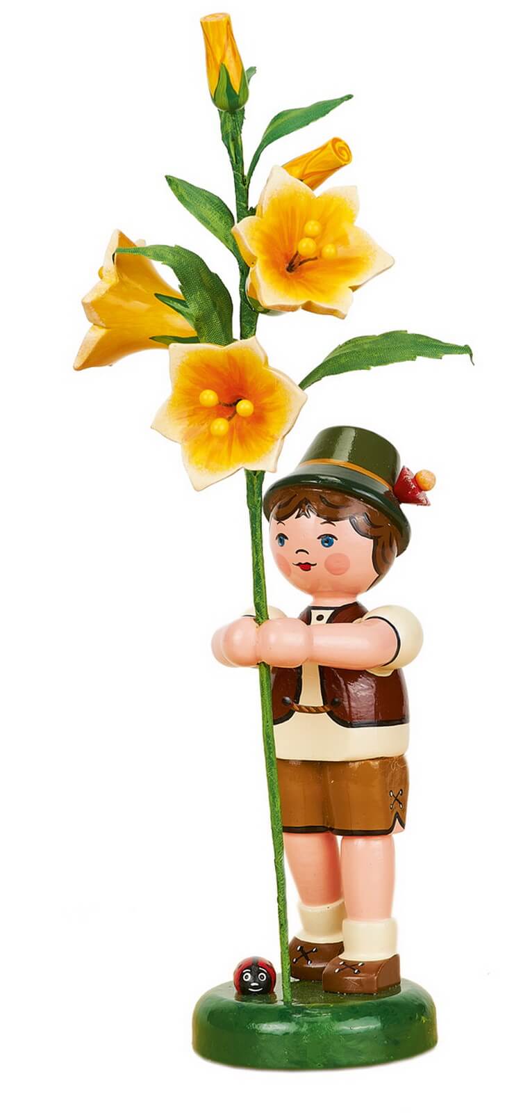 Flower child boy with lily by Hubrig Volkskunst
