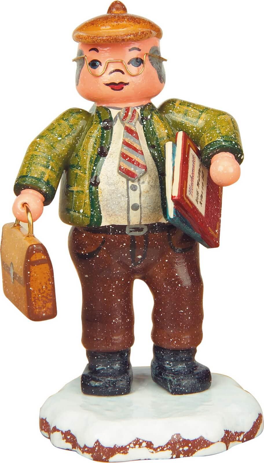 Miniatur Winterkind Herr Lehrer von Hubrig Volkskunst