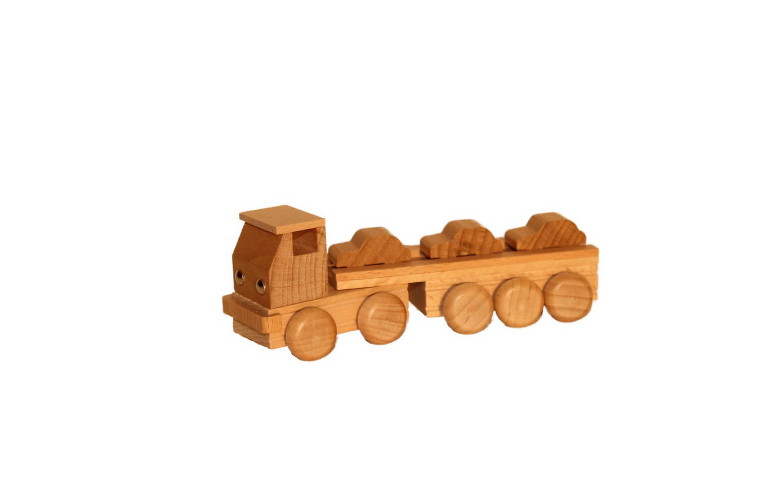 Holzspielzeug Autotransporter, natur von Ebert GmbH