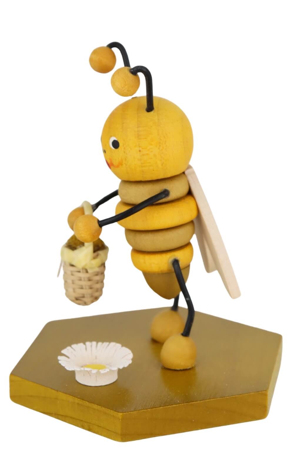 Biene mit Blumenkorb, 8 cm von Ralf Zenker_3