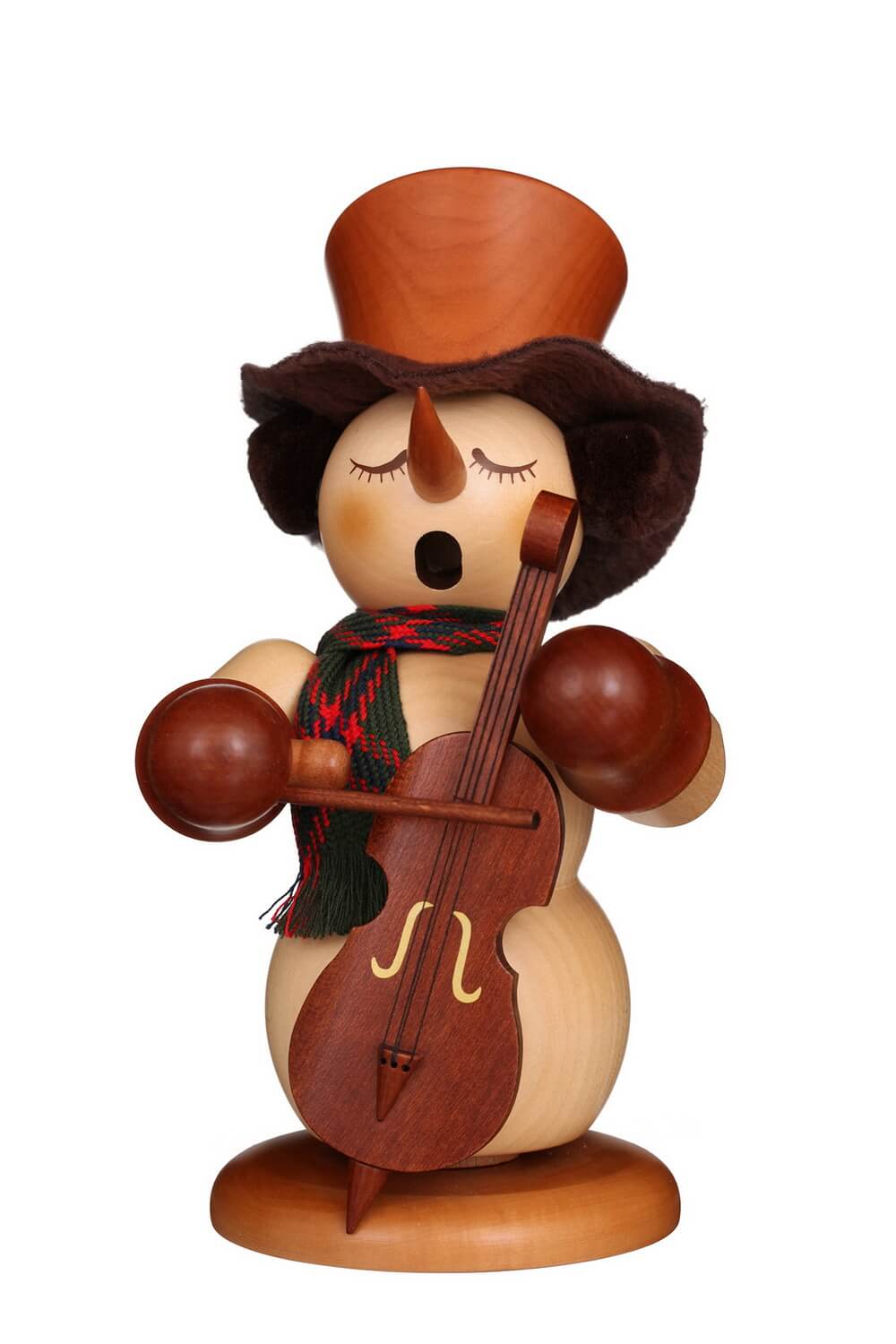 Räuchermännchen Schneemann mit Bass, 23 cm von Christian Ulbricht