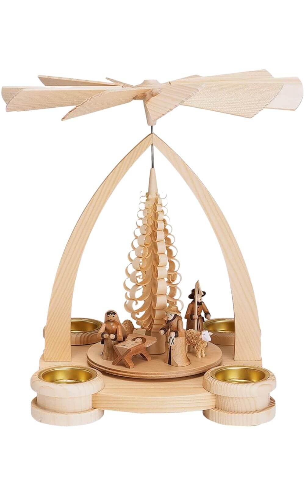 Weihnachtspyramide Heilige Familie, 28 cm von Theo Lorenz