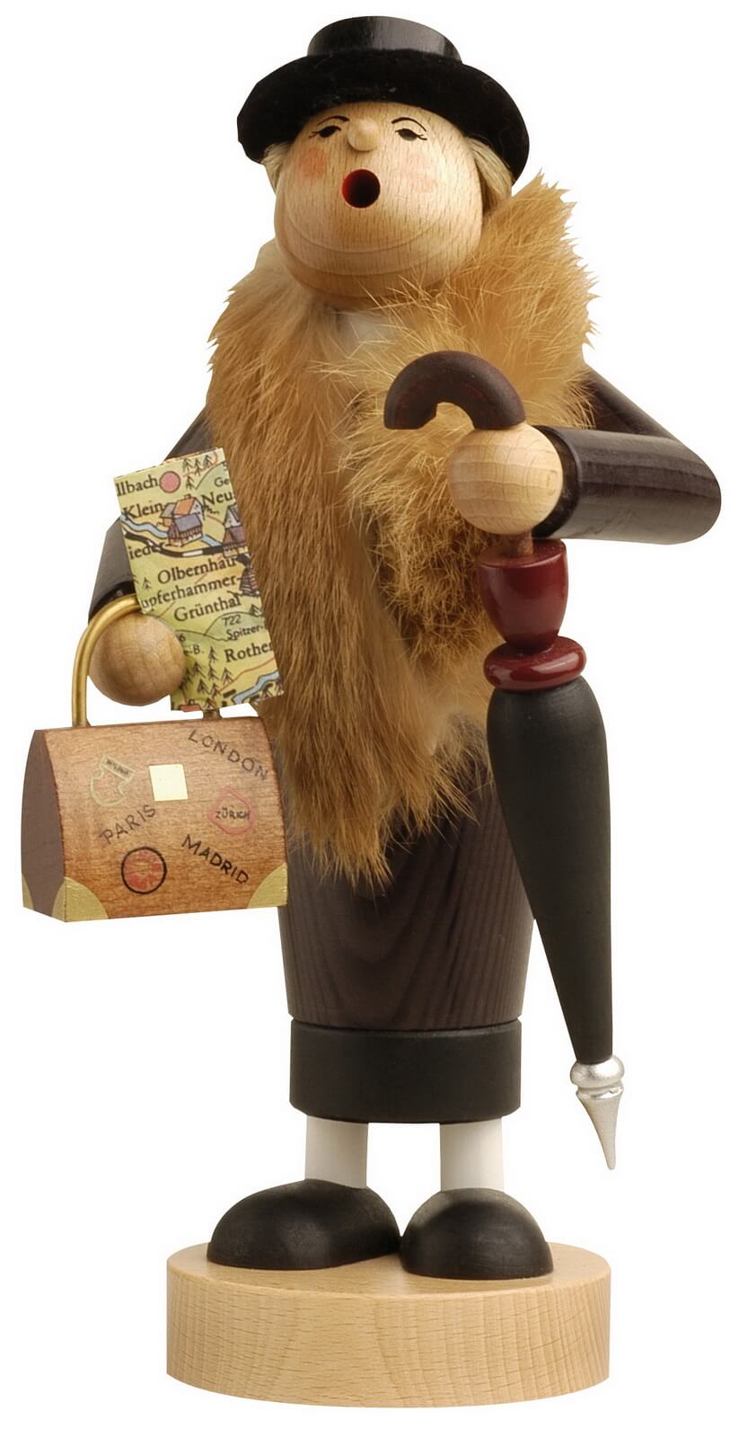 Smoker Figure Traveling Aunt, 24 cm by KWO