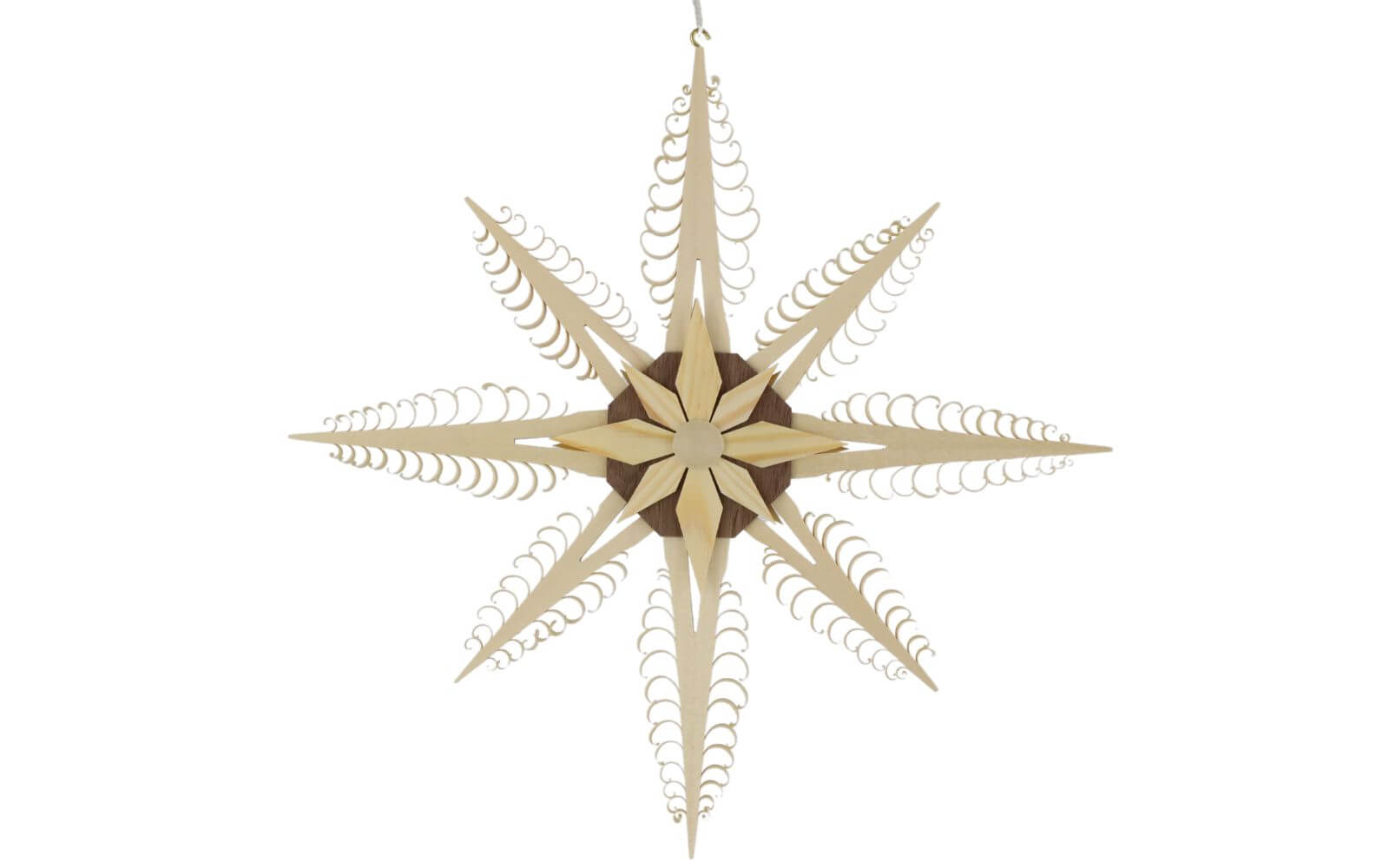 Window decoration wooden star, diameter 31 cm by Martina Rudolph