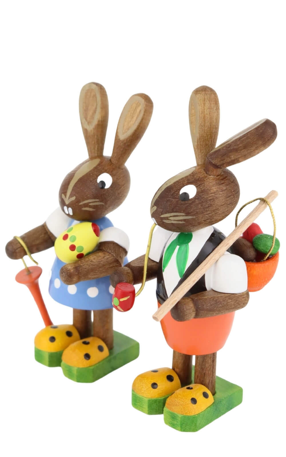 Easter bunnies - pair with umbrella and whistle by Figurenland Uhlig GmbH_2