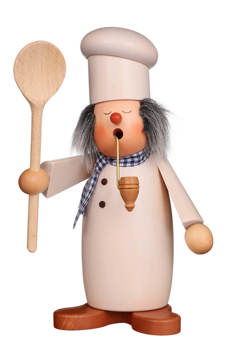 Smoking man sleeping cap cook, 22 cm by Christian Ulbricht