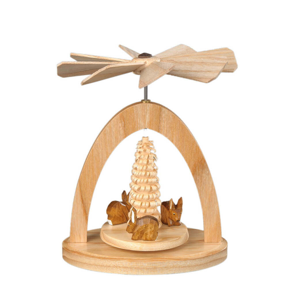 Wärmespiel mit 3 Hasen, 13 cm von Albin Preißler