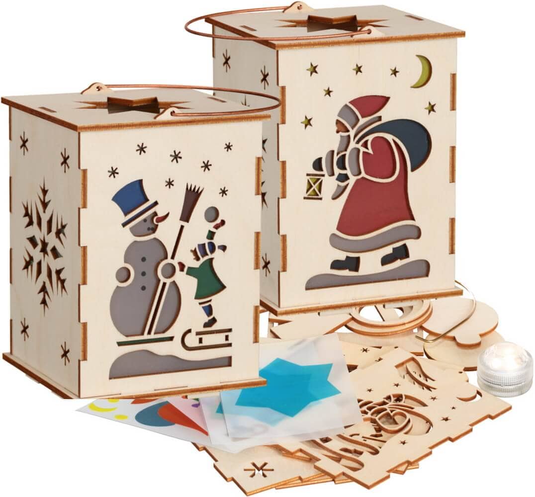 Handicraft set lantern with LED lighting by Seiffener Volkskunst eG