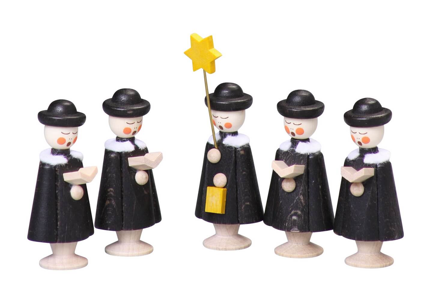 Kurrende, 5-teilig, schwarz, 5 cm von Thomas Preißler