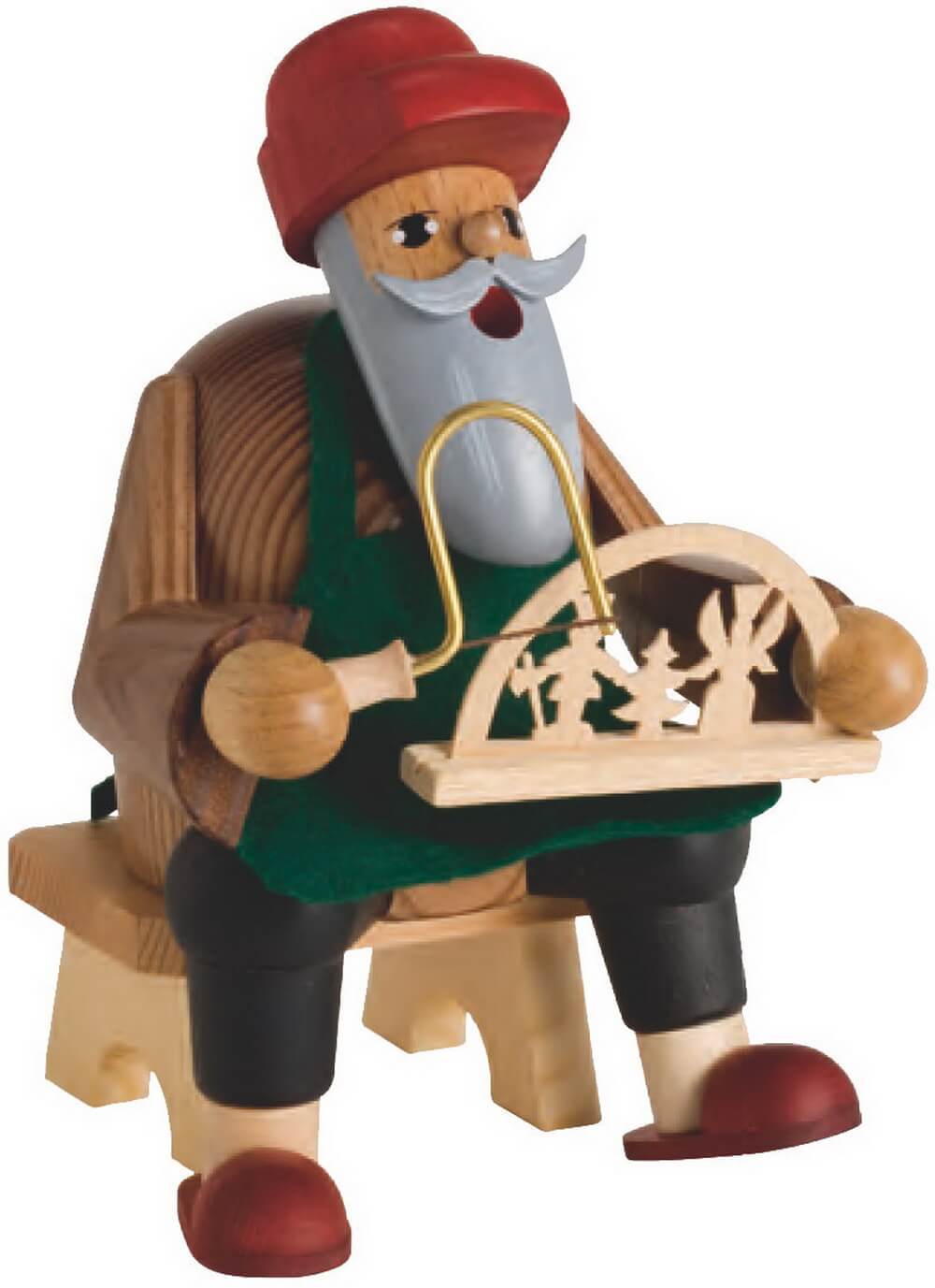 Smoking man candle arch maker, 16 cm, colored by KWO