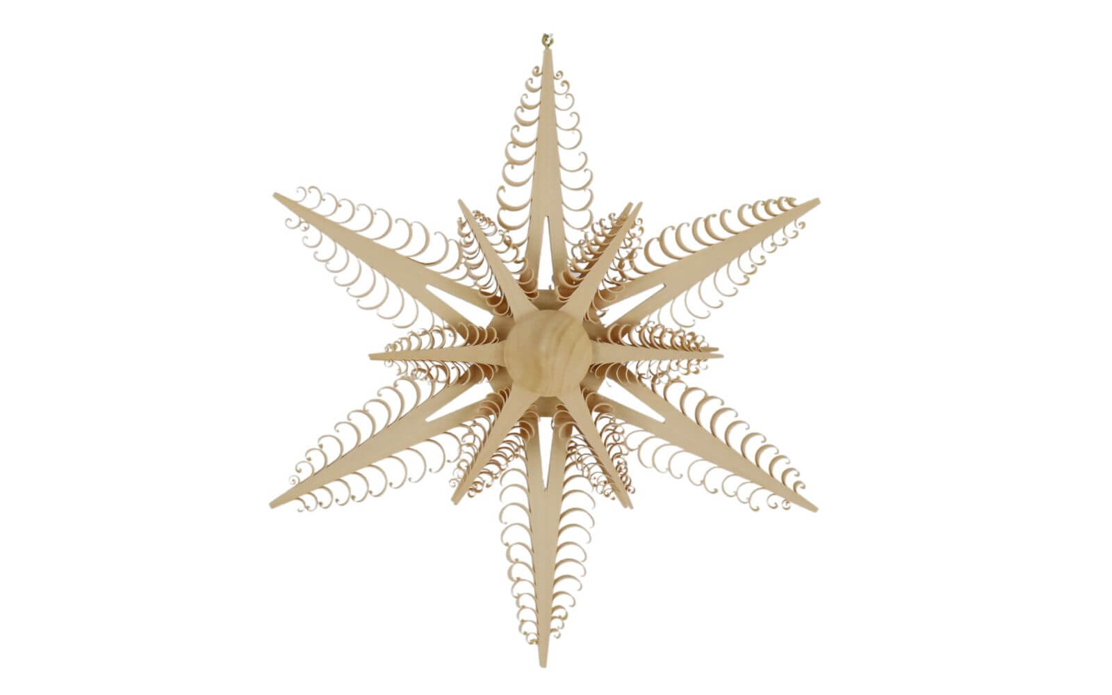 Window decoration wooden star, diameter 24 cm by Martina Rudolph