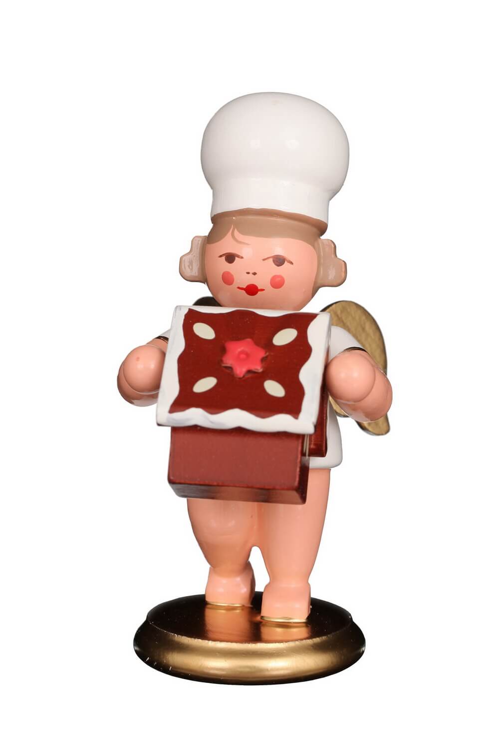 Christmas angel - baker's angel with gingerbread, 8 cm, colored by Christian Ulbricht