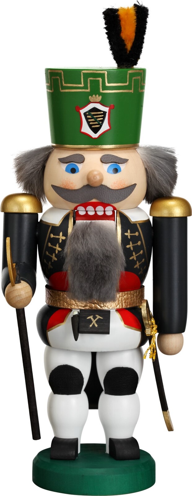 Nutcracker Bergmeister, 22 cm, colored by Seiffener Volkskunst eG