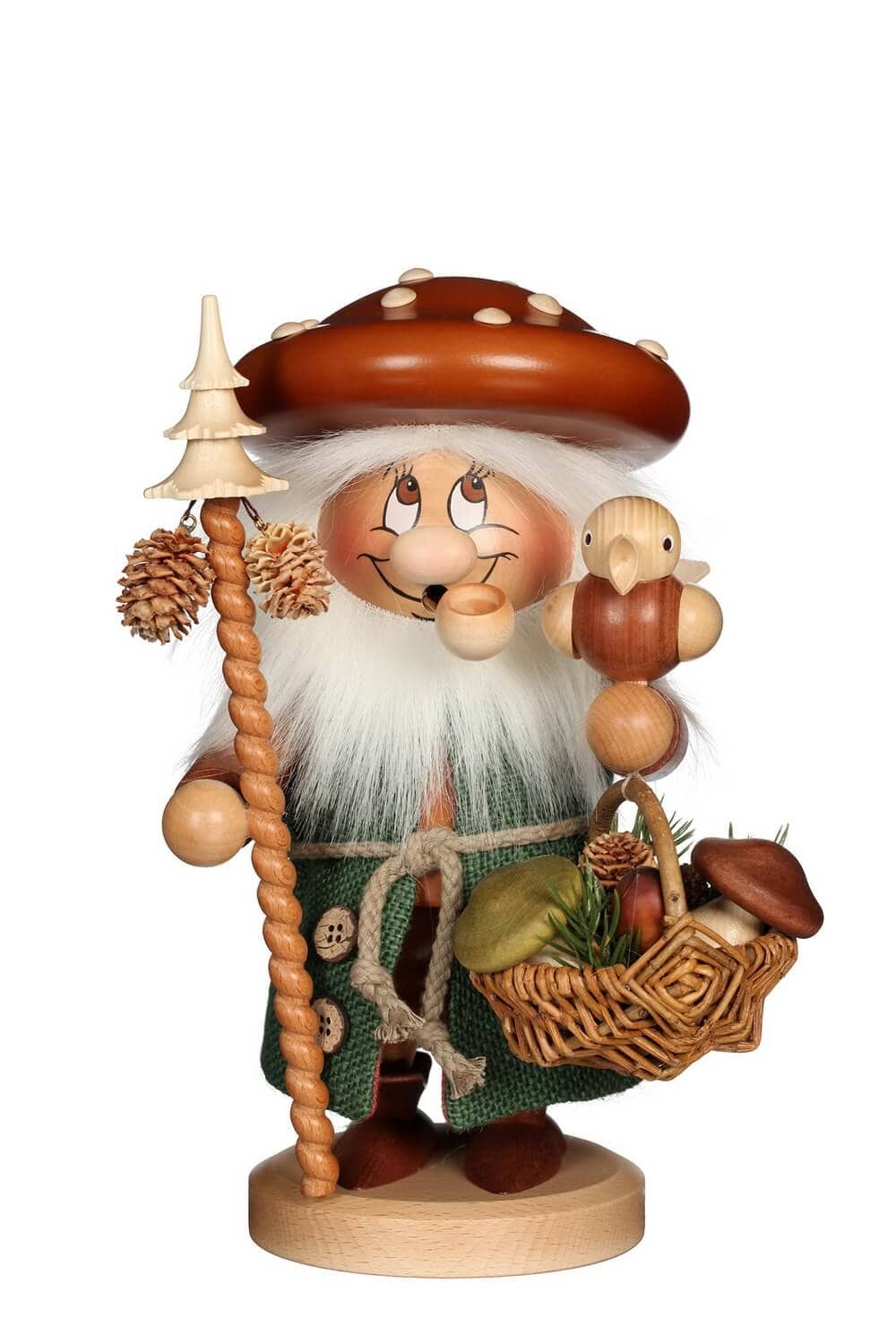 Räuchermännchen Wichtel Pilzmännle, 27 cm von Christian Ulbricht, Made in Germany