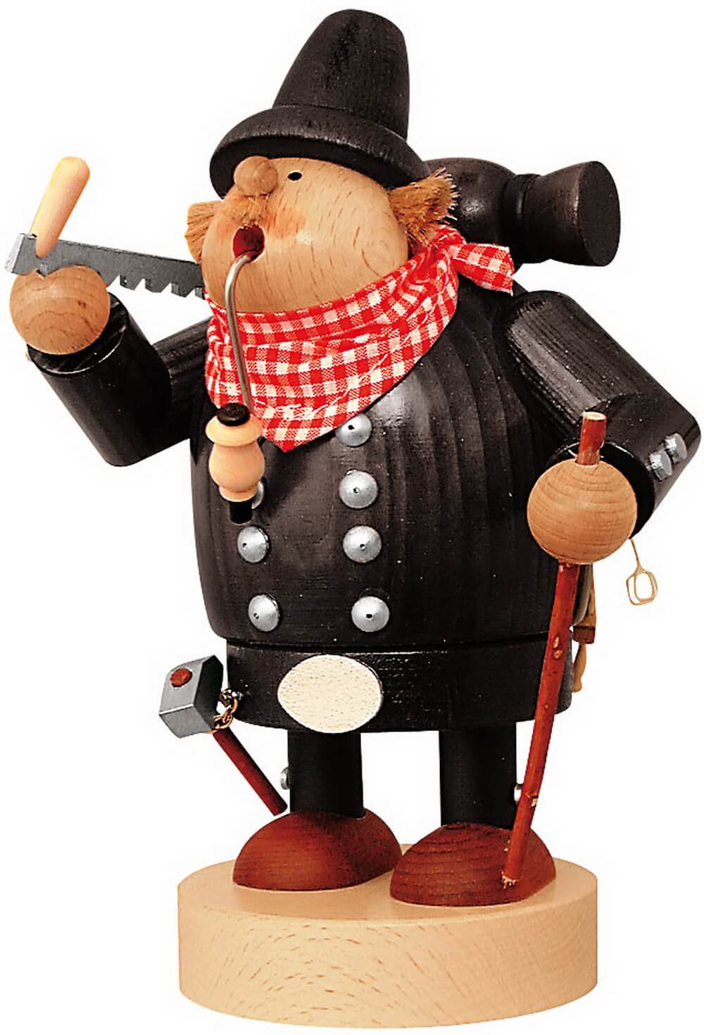 Smoking man carpenter, 21 cm from KWO