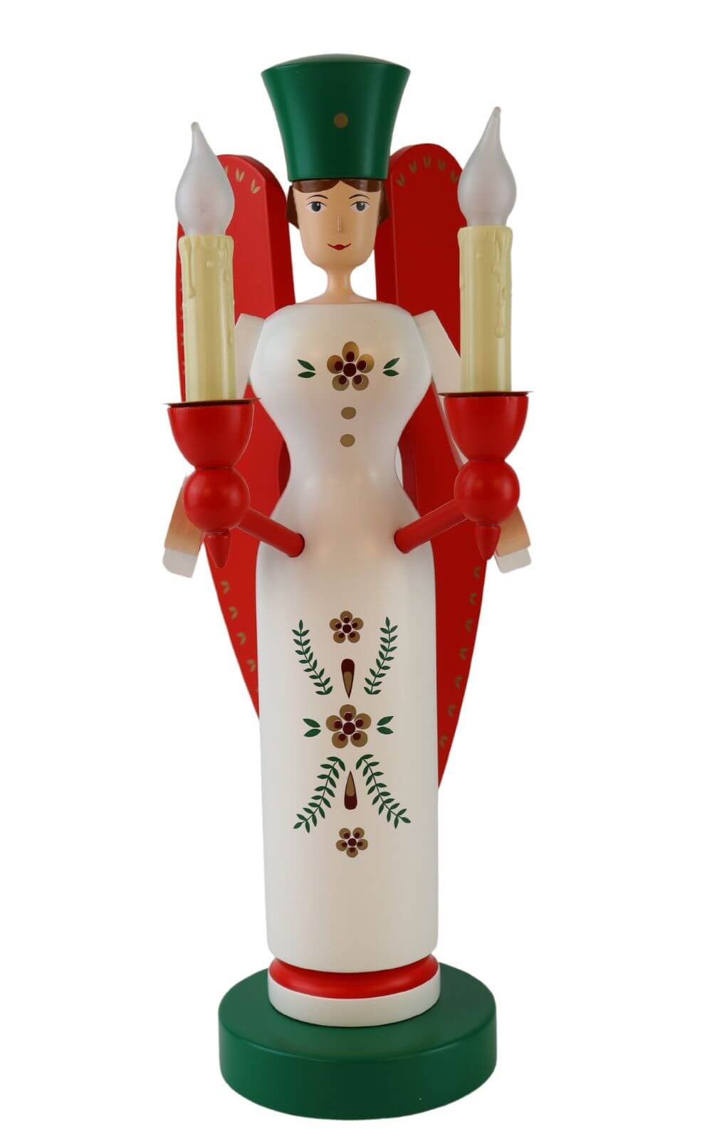 Weihnachtsengel, farbig, elektrisch beleuchtet, 32 cm von Richard Glässer_1