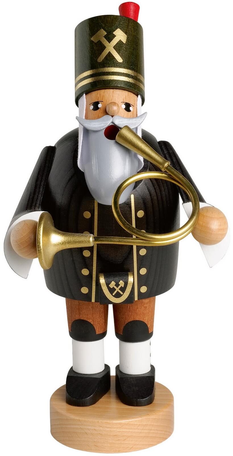 Smoking man miner with horn, 20 cm from KWO