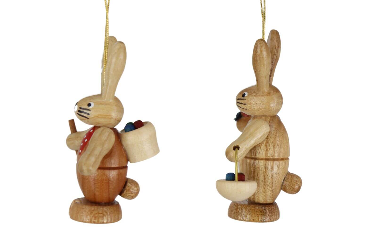 Pair of Easter bunnies to hang, natural by Knuth Neuber_3