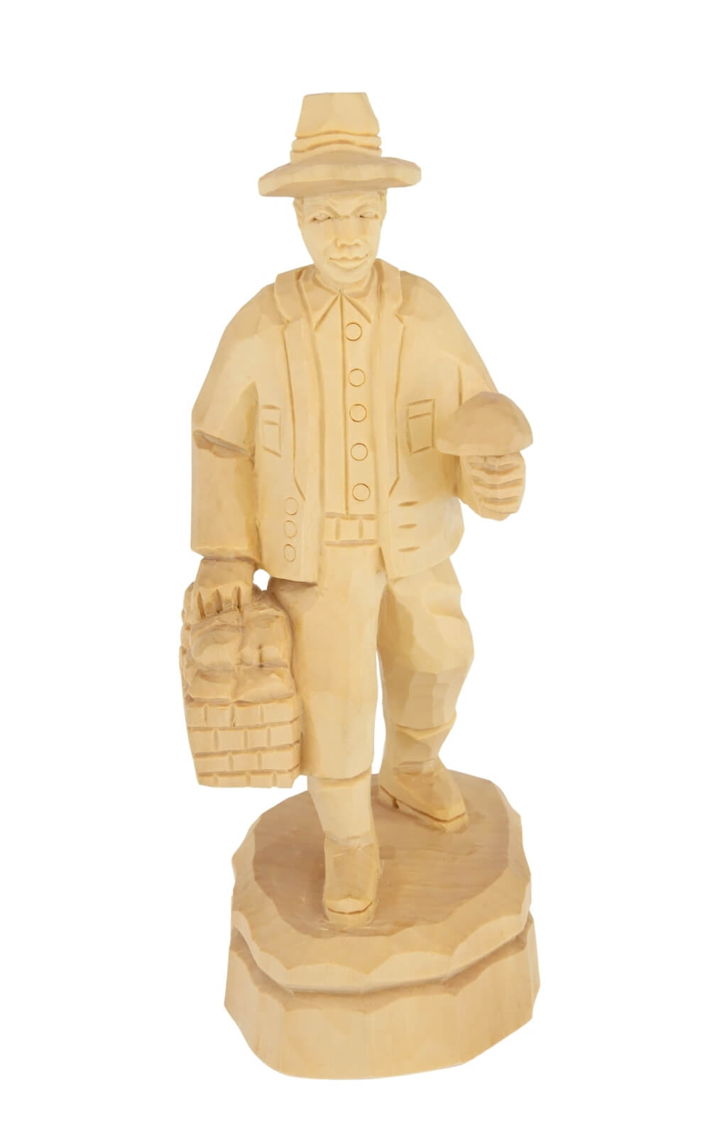 Pilzsucher, geschnitzt, 20 cm von Schnitzkunst aus dem Erzgebirge_1