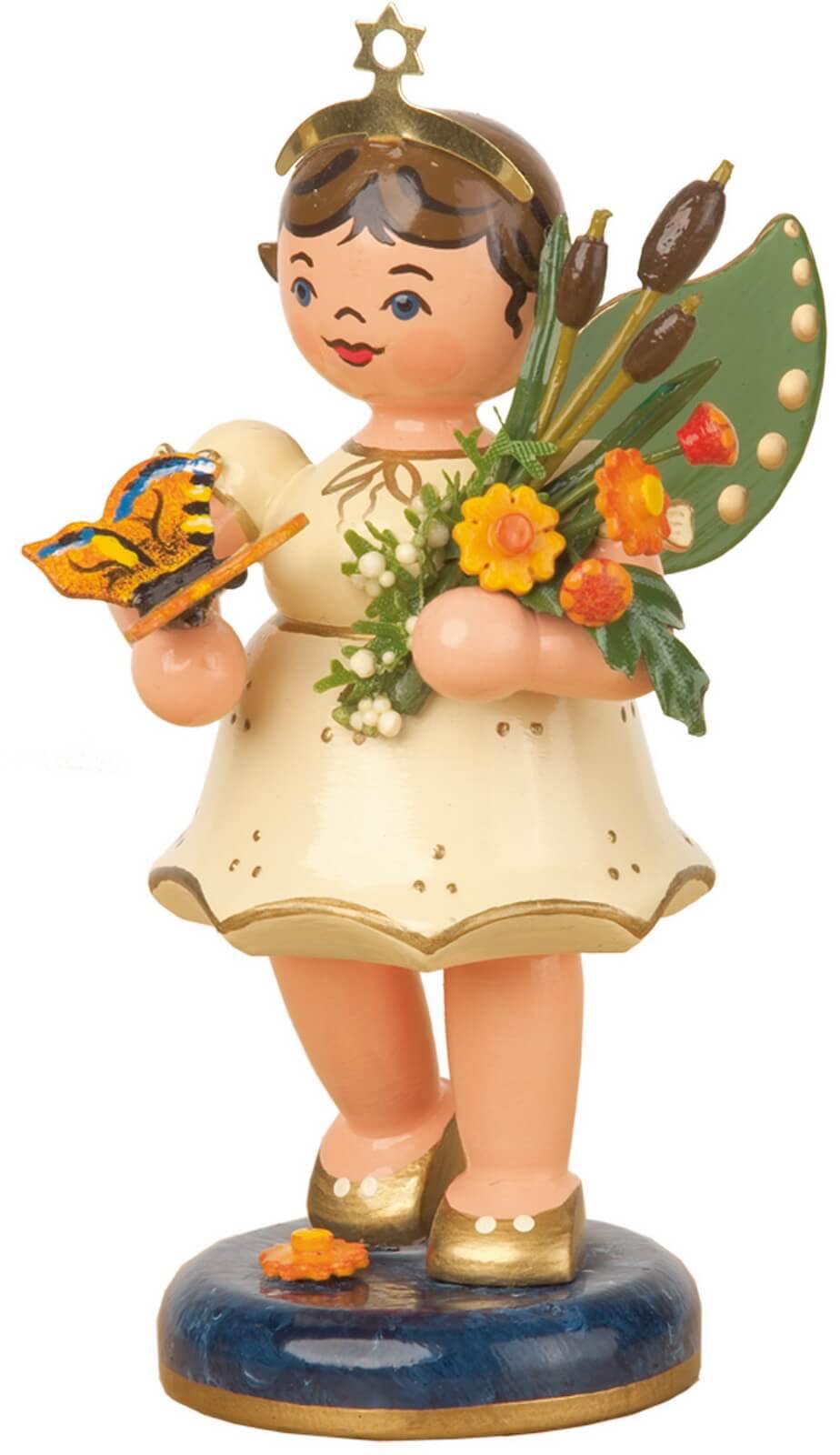 Christmas angel of nature, 10 cm by Hubrig Volkskunst