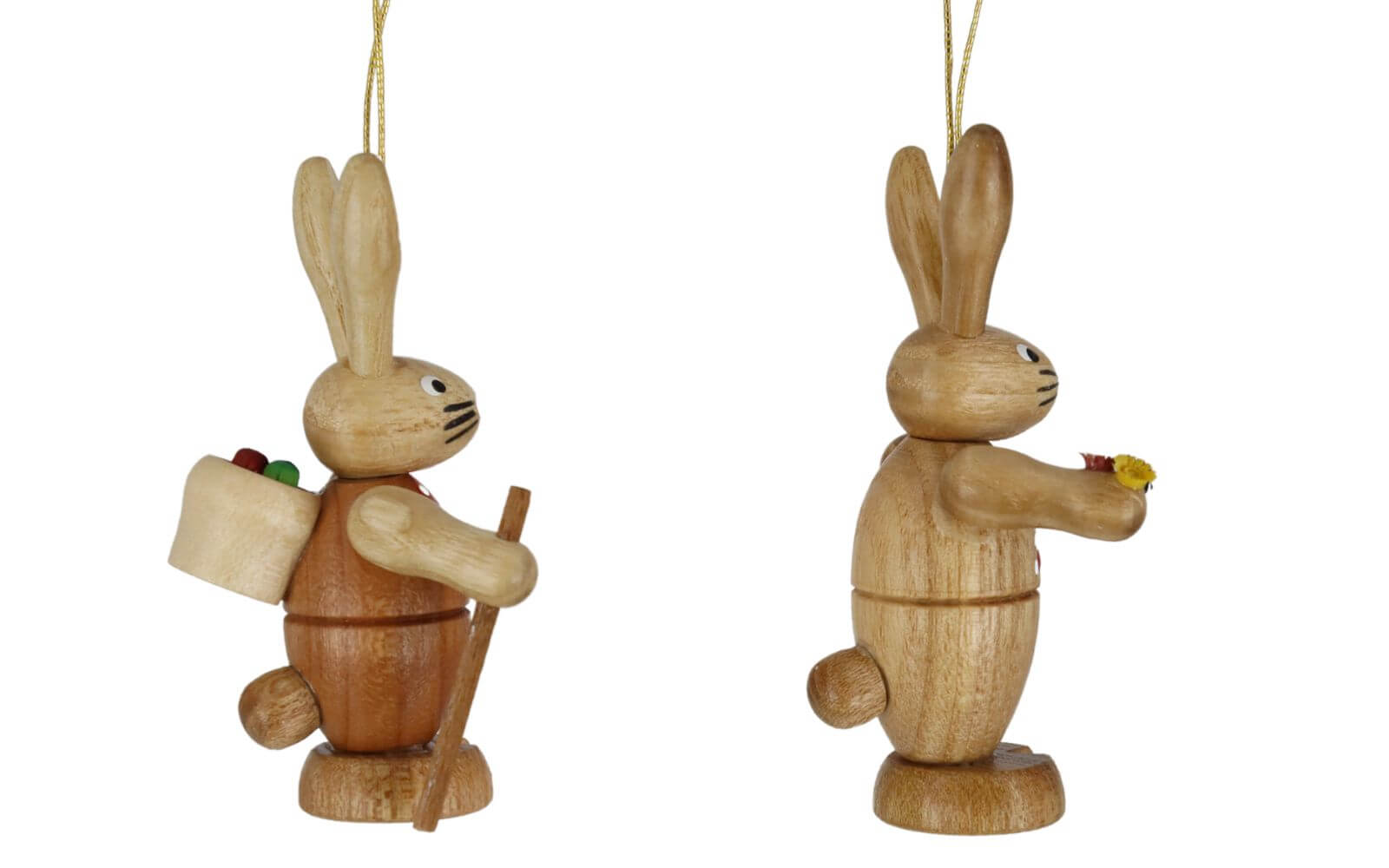 Pair of Easter bunnies to hang, natural by Knuth Neuber_2