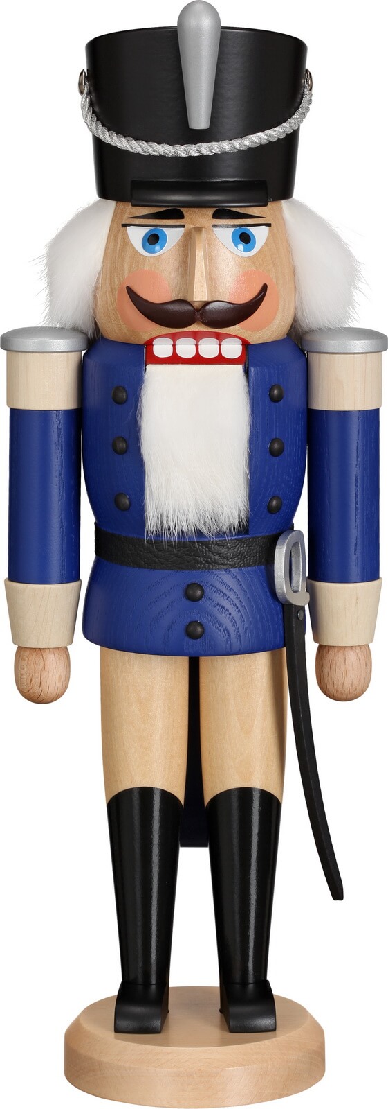 Nutcracker Hussar, blue, 37 cm by Seiffener Volkskunst eG