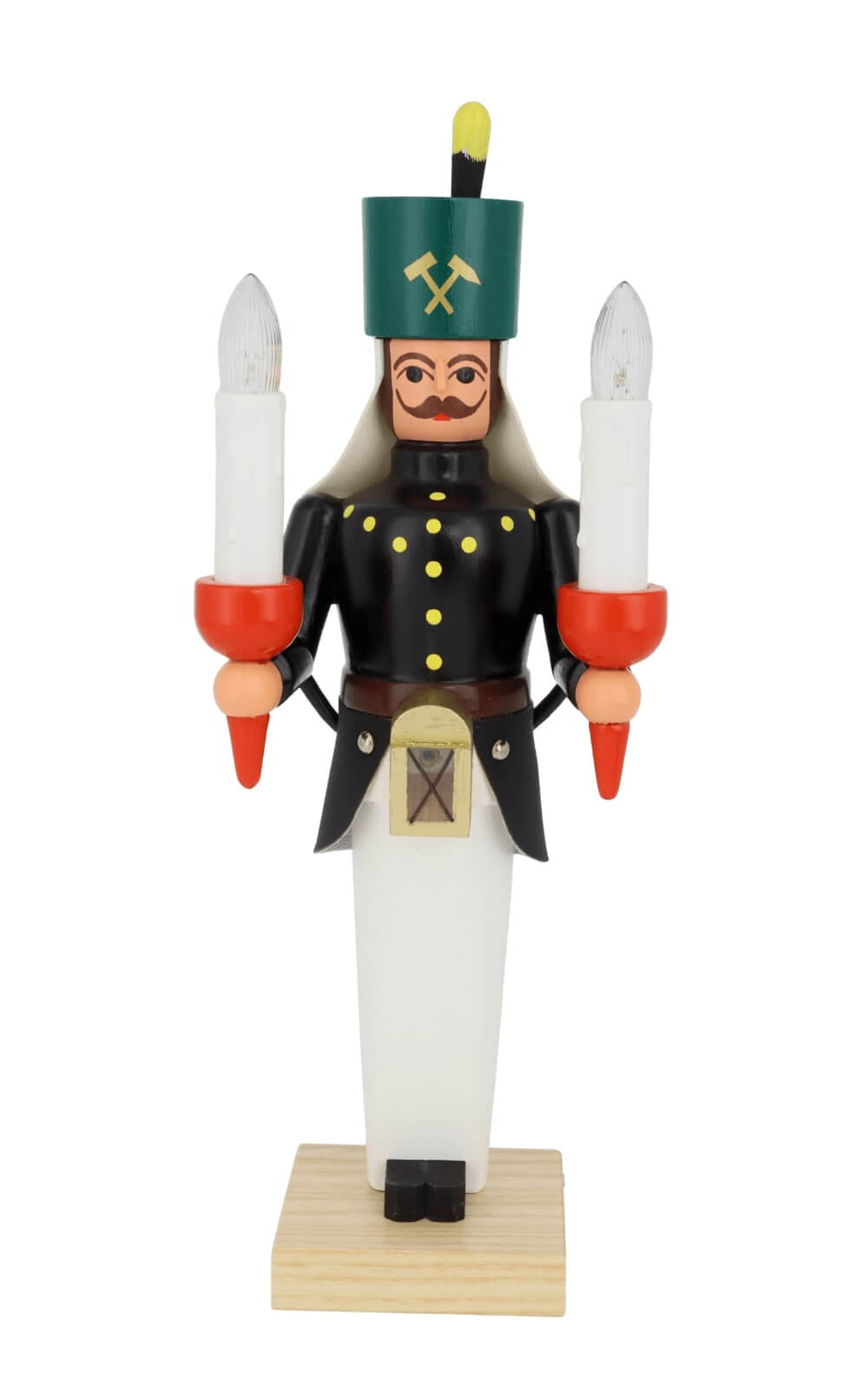 Bergmann aus Holz, 26 cm, bunt, elektrisch beleuchtet von SEIFFEN.COM_4