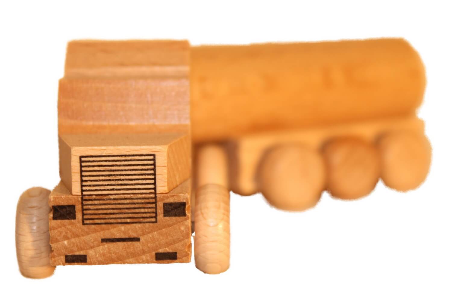 Wooden car US Truck Tanker, natural by Ebert GmbH_1