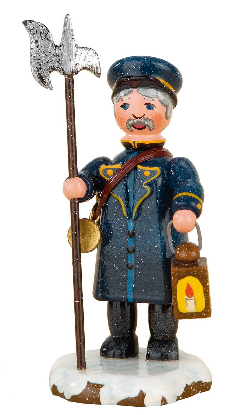 Miniatur Winterkind Nachtwächter, 8 cm, farbig von Hubrig Volkskunst