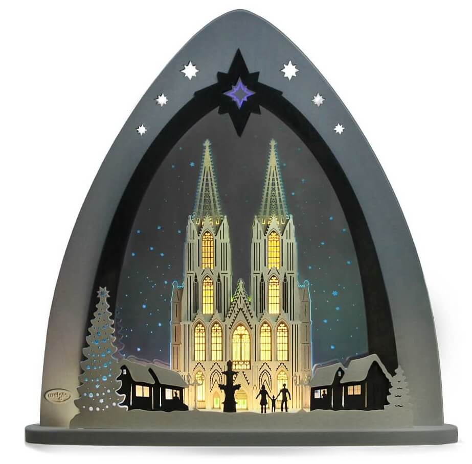 LED candle arch, Cologne Cathedral light spire by Weigla
