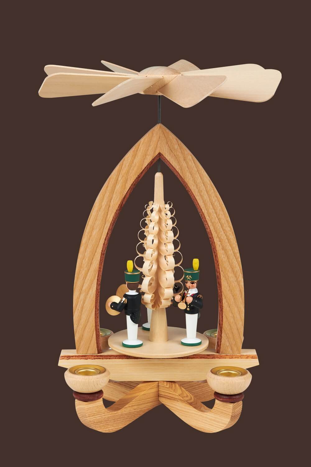 Weihnachtspyramide Bergleute, 28 cm von Heinz Lorenz_1