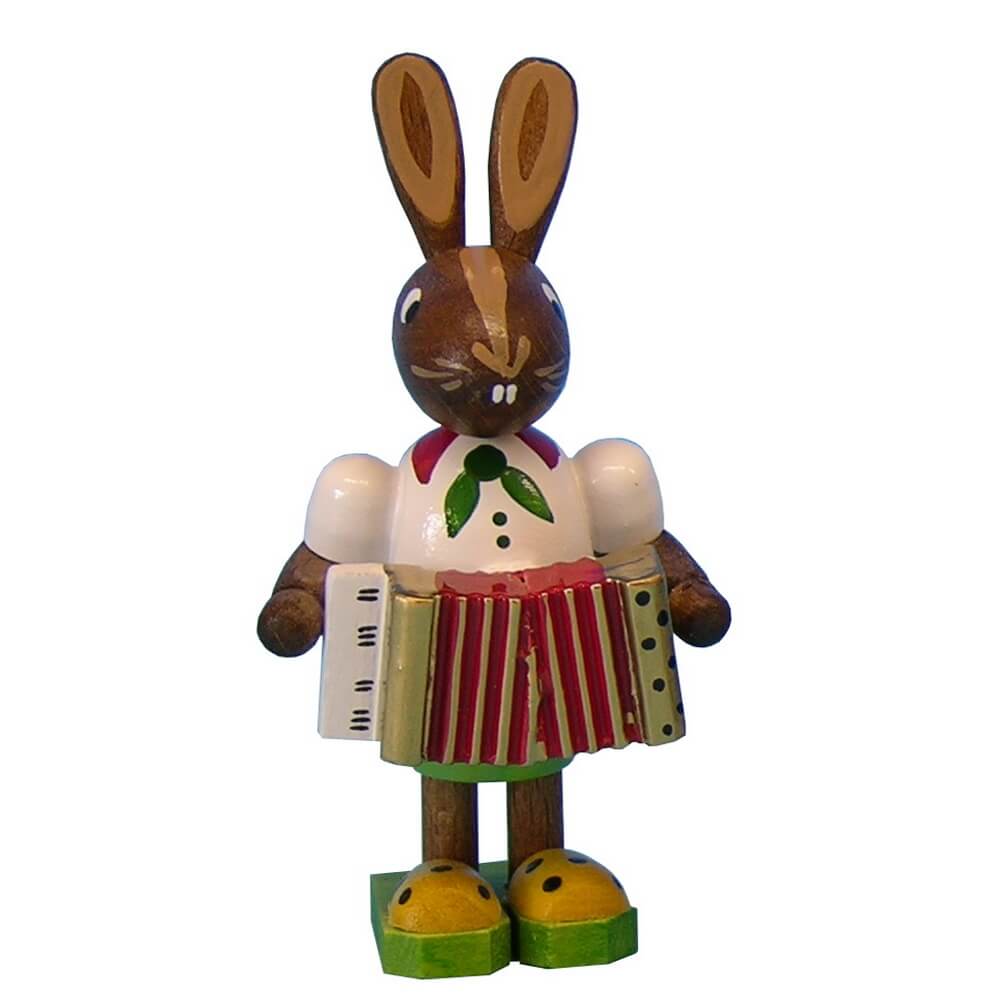 Osterhase - Junge mit Akkordeon von Figurenland Uhlig GmbH
