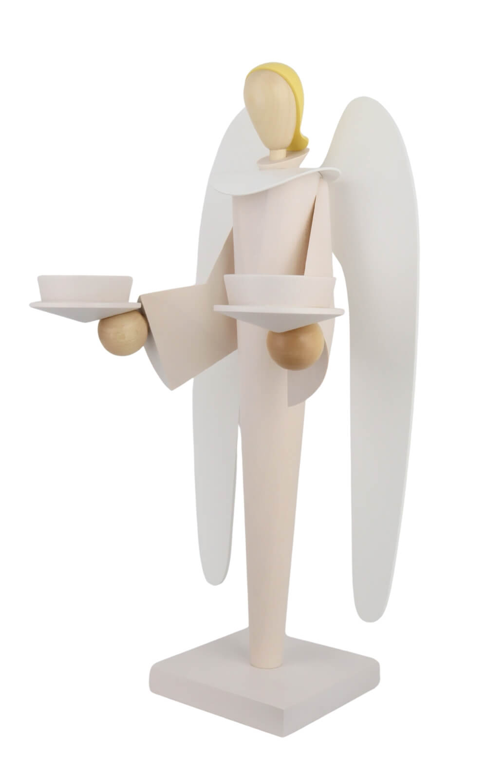 Weihnachtsengel für Teelichte, 39 cm, weiß von KWO