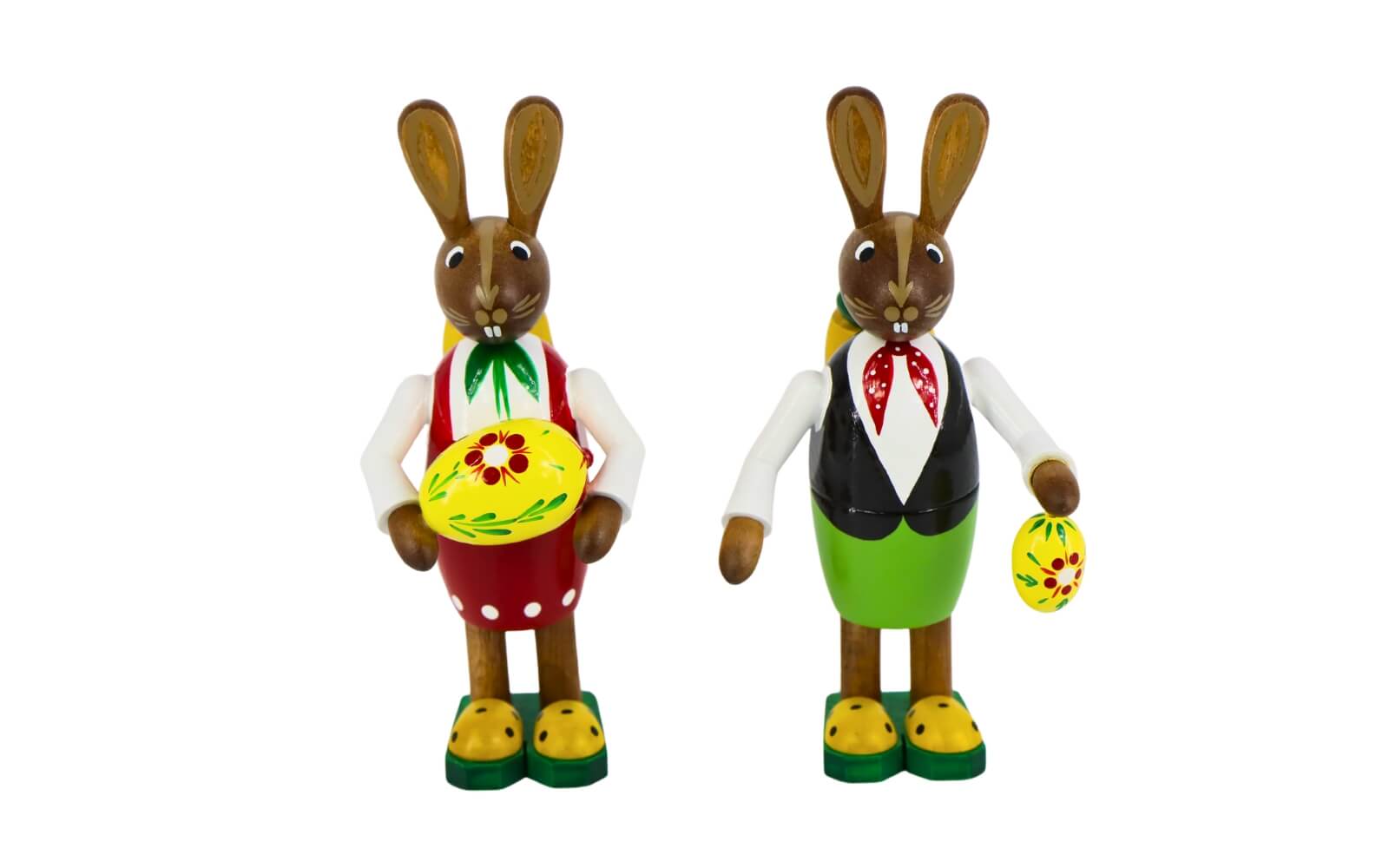 Easter bunny couple with basket and eggs by Figurenland Uhlig GmbH_2