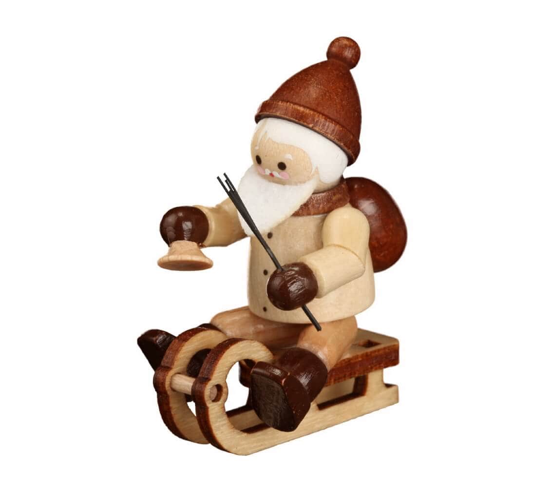 Rodelnder Nikolaus, mini von Romy Thiel