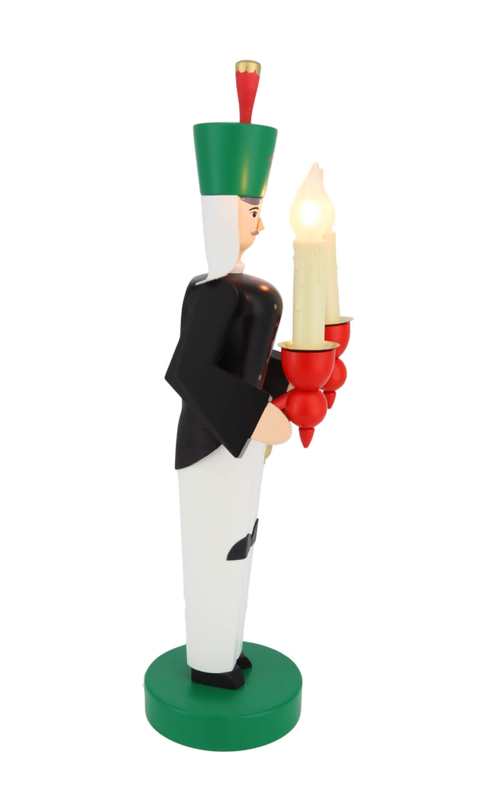Engel und Bergmann elektrisch beleuchtet, 32 cm, farbig von Richard Glässer_8