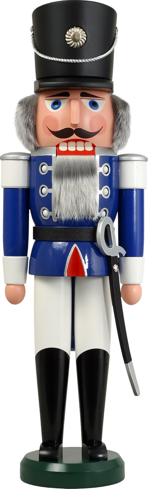 Nutcracker Hussar, blue, 60 cm by Seiffener Volkskunst eG
