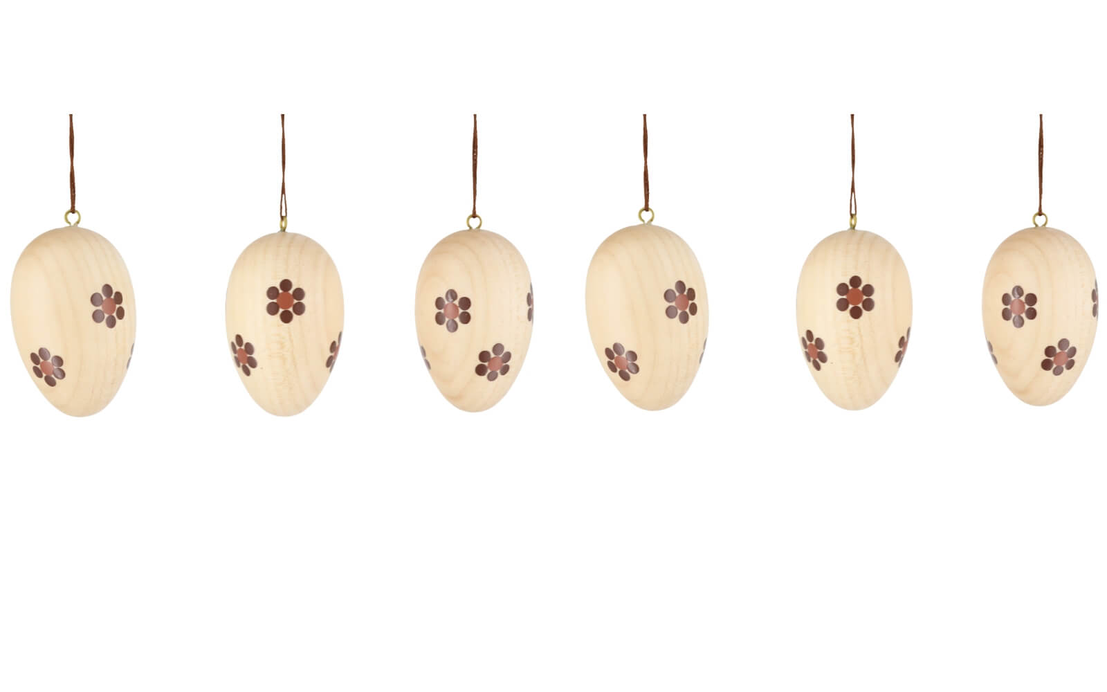 Easter eggs, 5 cm, natural, light, 6 pieces by Christian Ulbricht