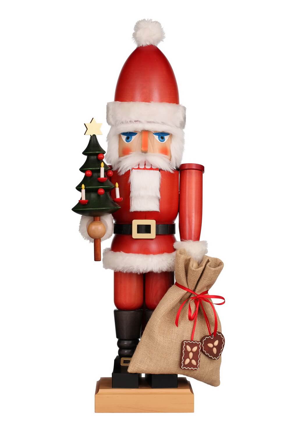 Nutcracker Santa Claus with tree, 80 cm by Christian Ulbricht