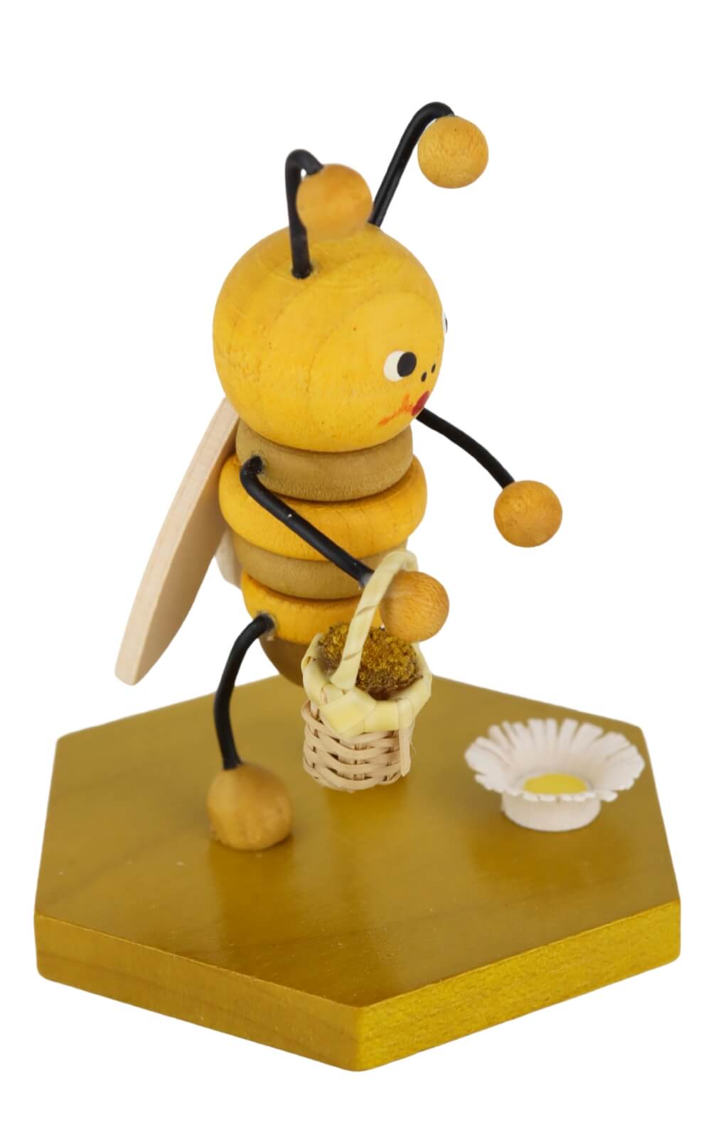 Biene mit Blumenkorb, 8 cm von Ralf Zenker_2