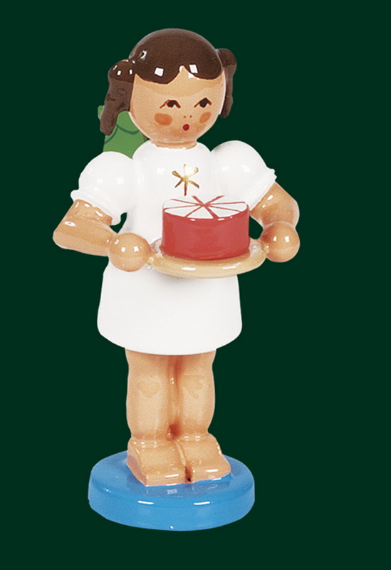 Christmas angel, baker's angel with cream cake by Richard Glässer GmbH Seiffen/ Erzgebirge