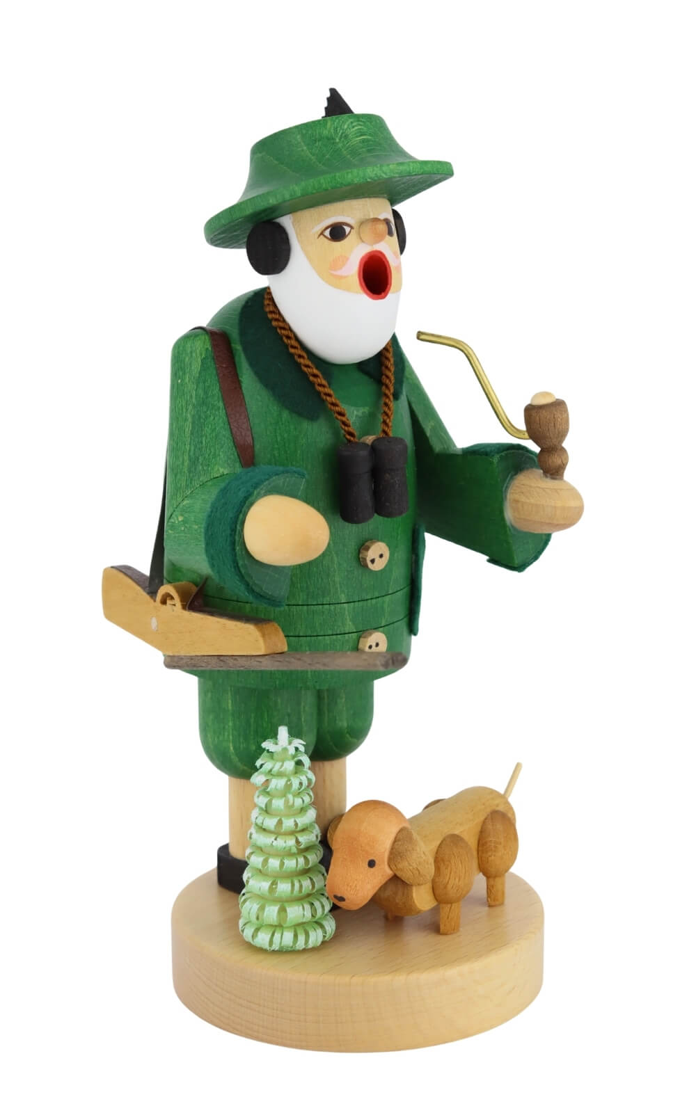 Räuchermännchen Förster mit Dackel, 19 cm von Richard Glässer_2