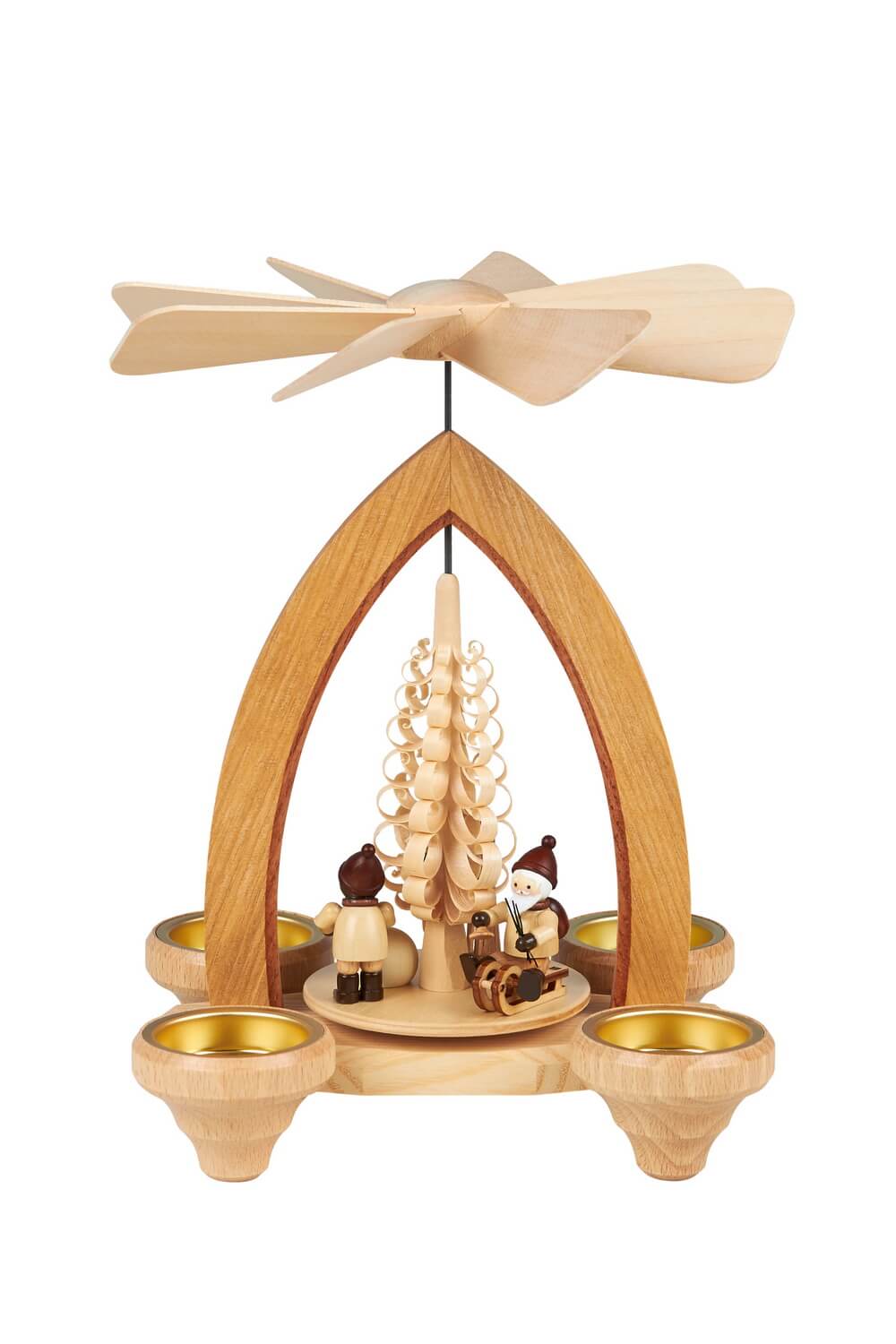 Christmas pyramid for tea lights Christmas joy, 26 cm by Heinz Lorenz