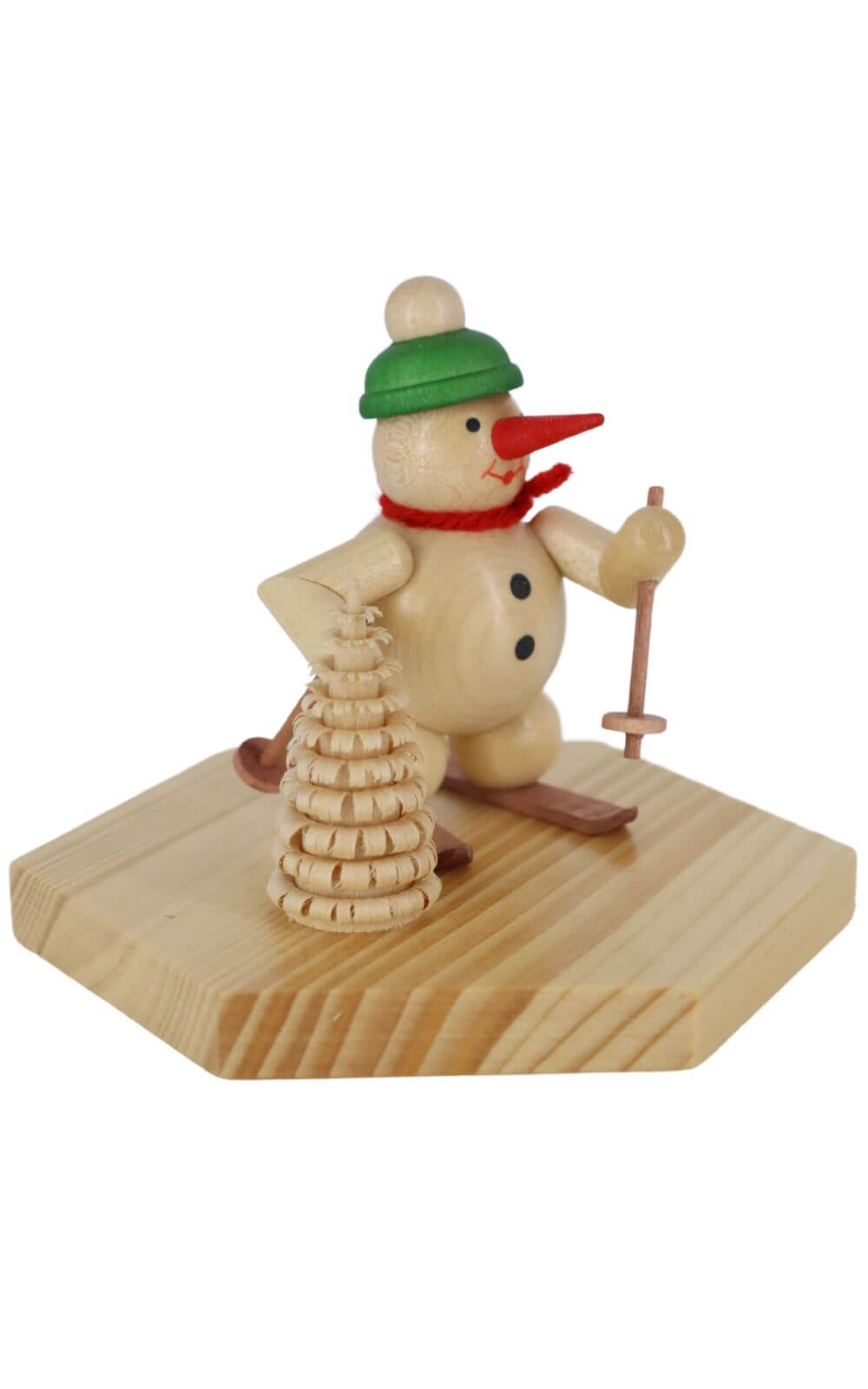 Miniature snowman skier, 8 cm, colored by Ralf Zenker_1