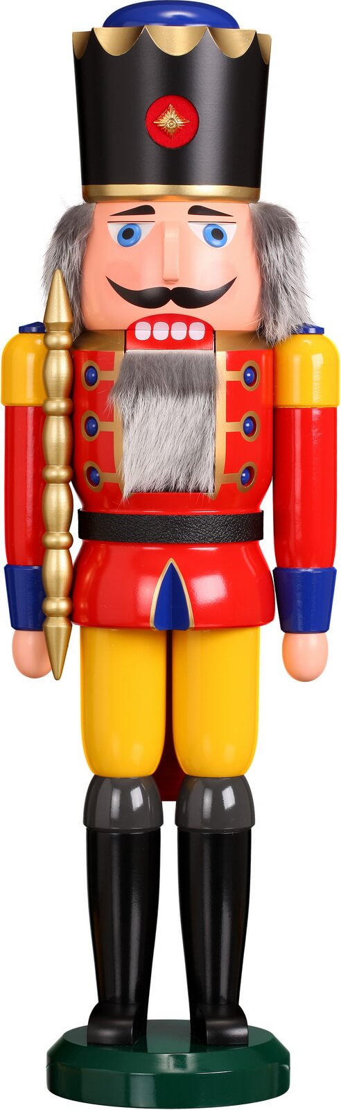 Nutcracker King, red, 60 cm by Seiffener Volkskunst eG