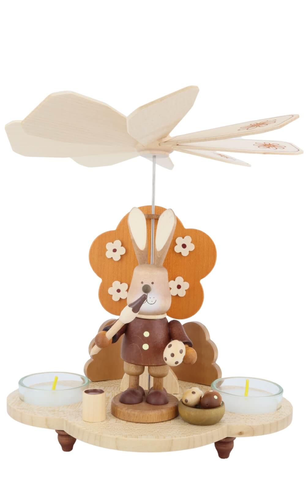 Easter pyramid with Easter bunny, nature, 20 cm /7.87 in by Christian Ulbricht