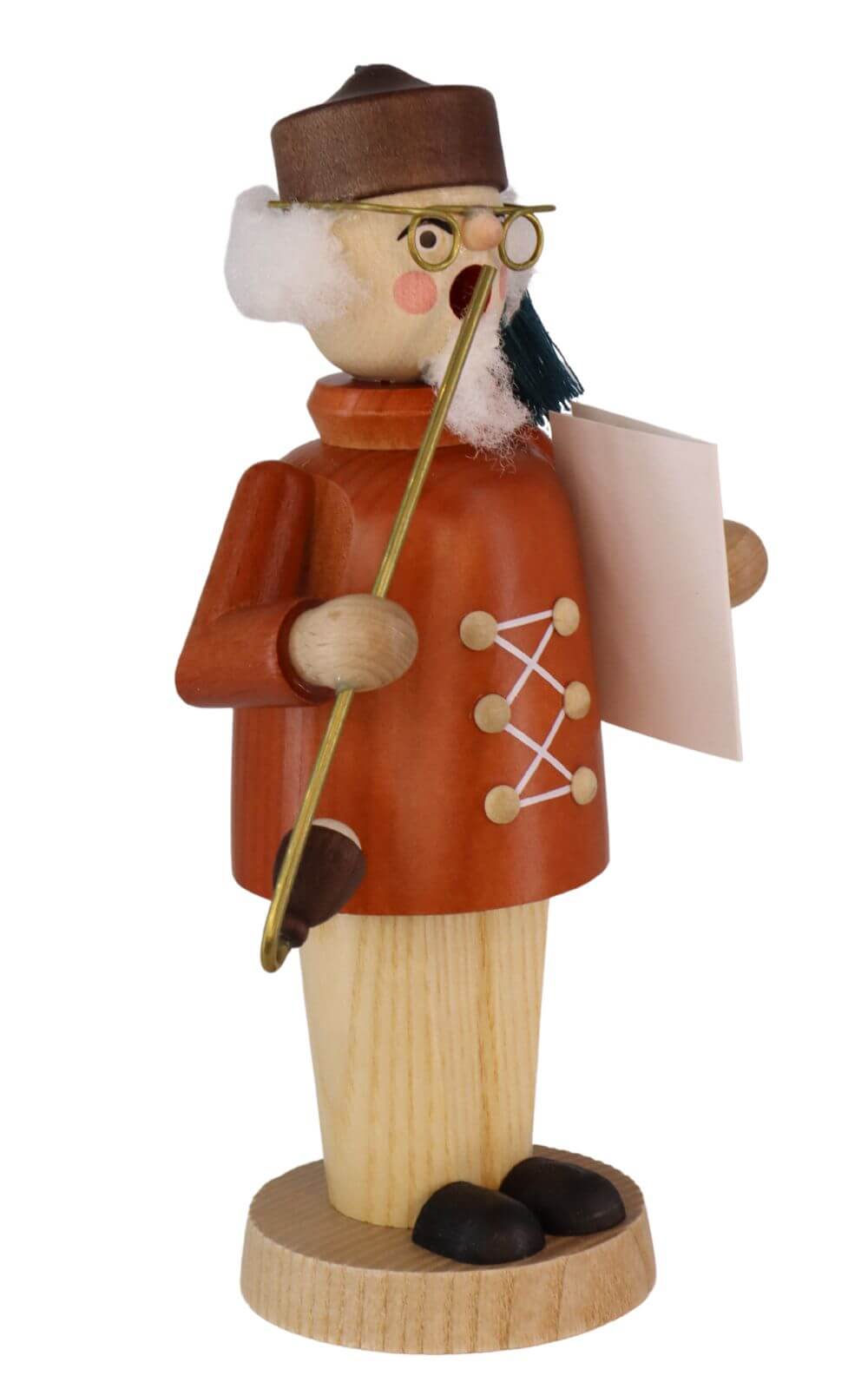 Räuchermännchen Schulmeister, 16 cm, natur von Richard Glässer_3