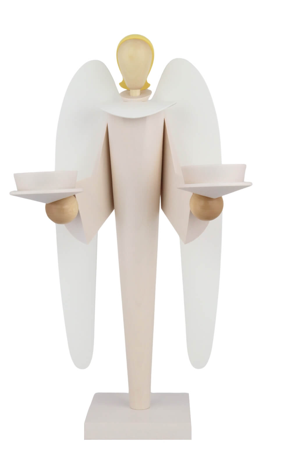 Weihnachtsengel für Teelichte, 39 cm, weiß von KWO