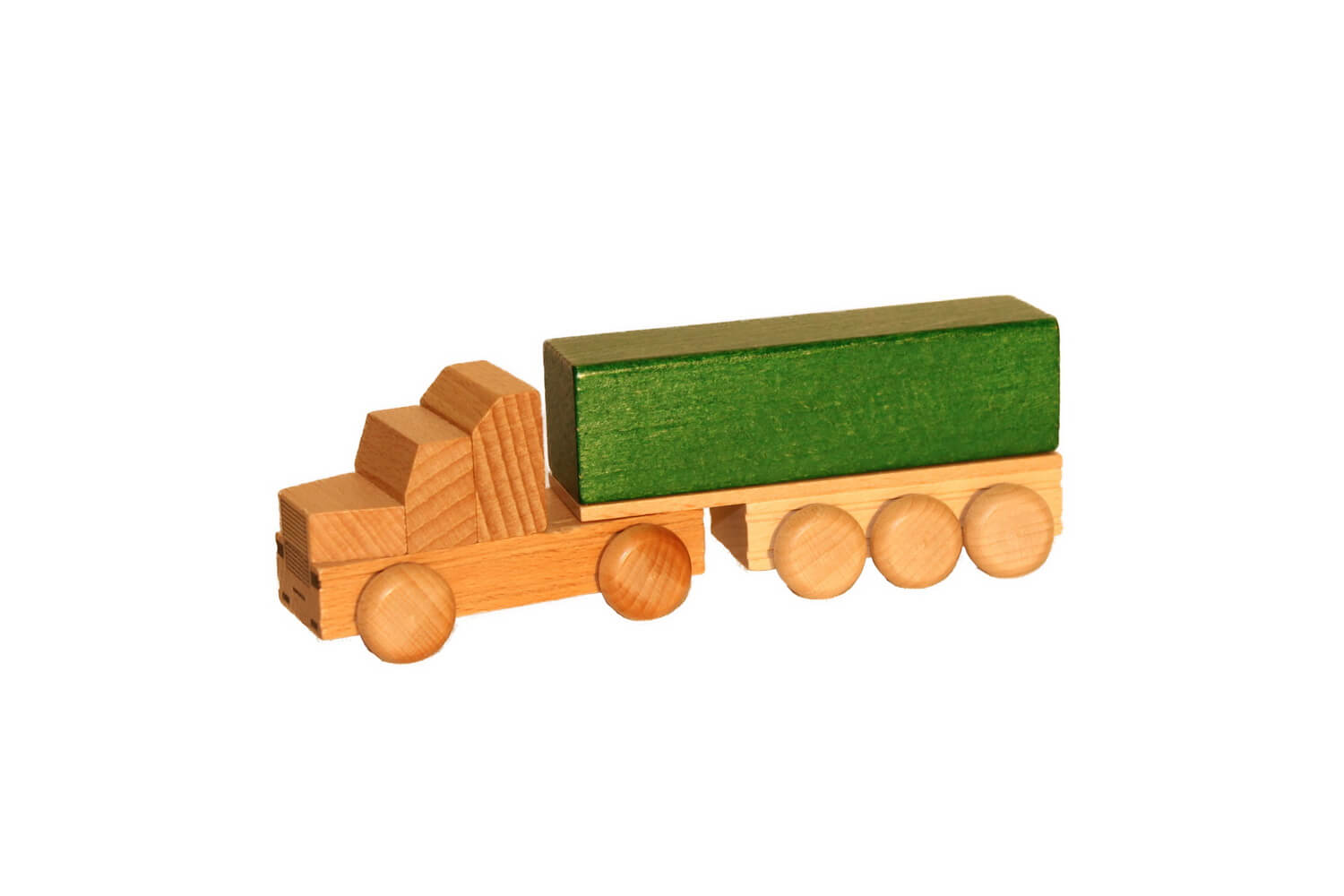 Wooden car US truck flatbed, colored by Ebert GmbH
